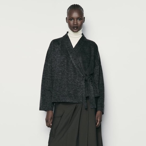 ZARA SOFT WRAP KIMONO - Picture 3 of 9